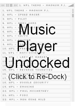 Click to Re-Dock Music Player